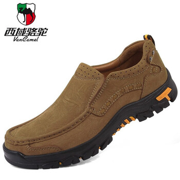 西域駱駝（VANCAMEL）男士卡其色套腳 47，38