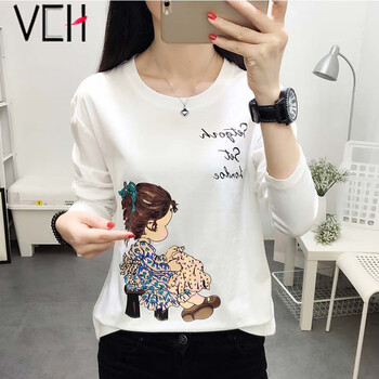 VCH 印花 短袖 T恤 女 圓領(lǐng)