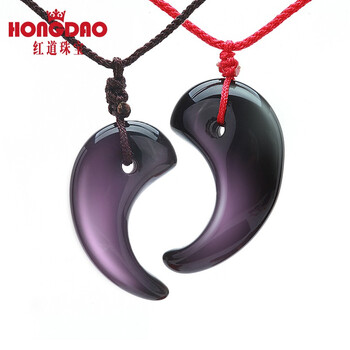 黑曜石吊墜魚(yú)