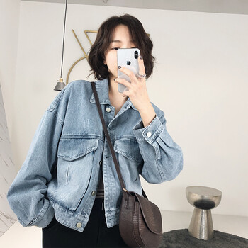牛仔棉服韓國