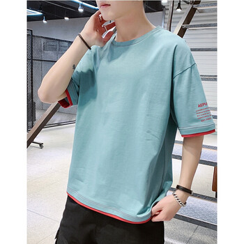 席夢(mèng)垚 短袖 男士T恤 1902湖藍色 