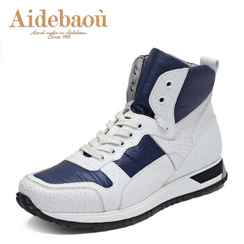 愛(ài)得堡（AIDEBAOU）男士白配深藍(lán) 43