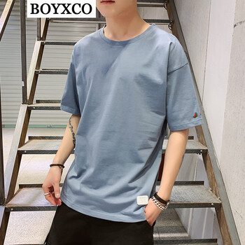 BOYXCO 短袖 男士T恤 霧霾藍 