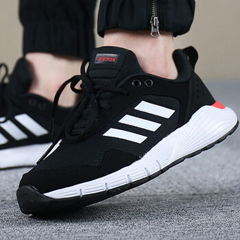 Adidas跑步鞋CG3858/黑色 