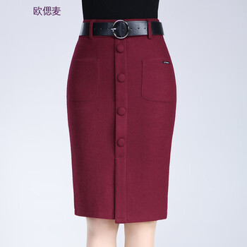 復(fù)古毛呢裙，打造優(yōu)雅小身材