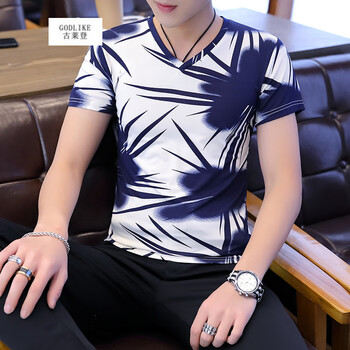 古萊登（GODLIKE） 短袖 男士T恤 竹葉蘭 XL，L，XXXL，XXL，M
