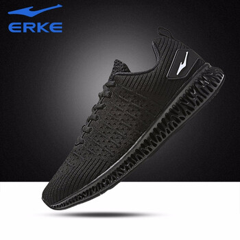 鴻星爾克（ERKE）跑步鞋正黑3200 