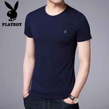 playboy 短袖 男士T恤 藍色短袖1512 