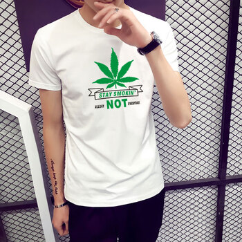 鄧尼斯 短袖 男士T恤 白色D102 