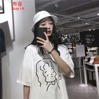 布音（Buyin） 印花 短袖 T恤 女 圓領(lǐng)