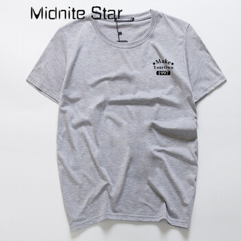 Midnite Star 短袖 男士T恤 淺灰色 97 短袖 