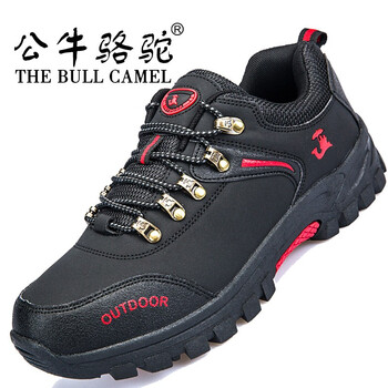 公牛駱駝（THE BULL CAMEL）男士X022黑色皮面防水 40