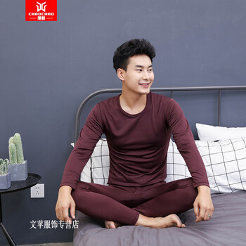 C2潮朝（C2CHAOCHAO） 長袖 男士T恤 酒紅色 XL，L，XXL