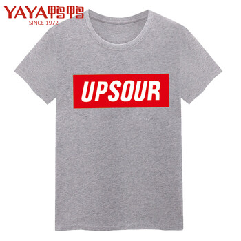 鴨鴨（YAYA） 短袖 男士T恤 灰色UP 