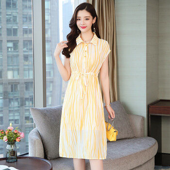 經(jīng)典條紋連衣裙，讓你秒變小仙女