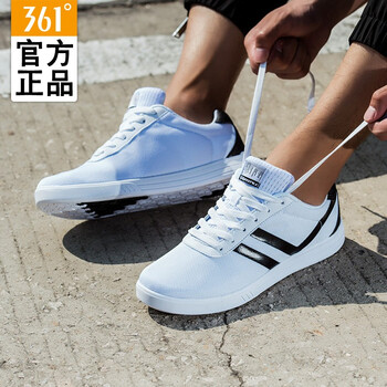 361度板鞋361度白/烏黑色-602 41