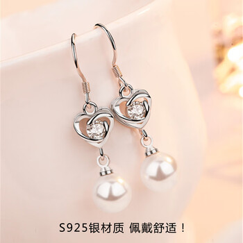 莘月耳墜，耳環(huán)925銀，S925銀