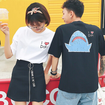 寬松印花短袖，微胖女神的福音