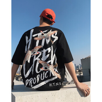 奇鹿（QILU） 五分袖 男士T恤 T951黑 