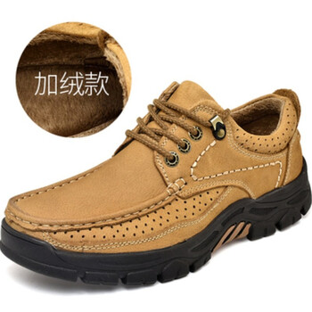 西域駱駝（VANCAMEL）男士6198加絨淺棕 44