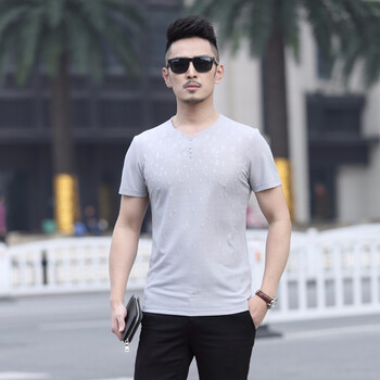 叁仟百圖騰（SQIBETUTE） 短袖 男士T恤 灰色 