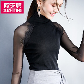 睫毛蕾絲短袖
