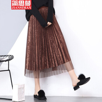 簡思蔓（JIANSIMAN）半身裙中長裙