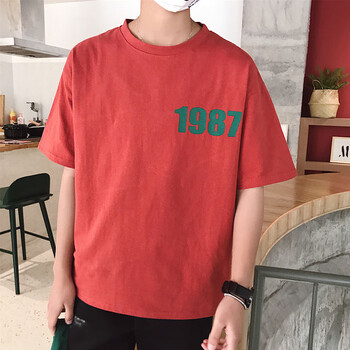正貂（zhengdiao） 短袖 男士T恤 紅色 