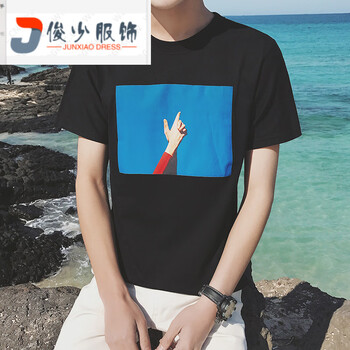 尊尚鳥(niǎo)（ zunshangniao） 短袖 男士T恤 黑色 藍(lán)天短袖 