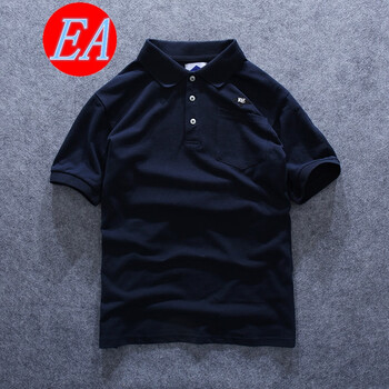 EA 短袖 男士T恤 深藍色（魔鬼魚） 