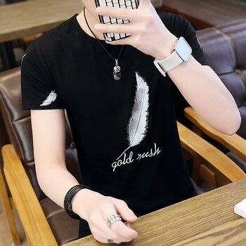 蜜琦霓（MIQINI） 短袖 男士T恤 X16黑色 