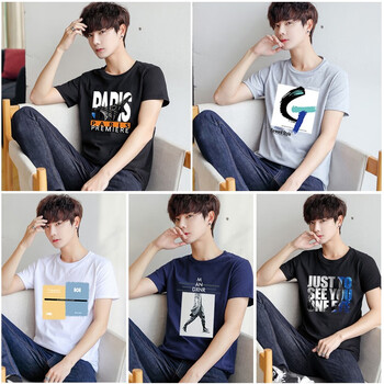 KLBZHE 短袖 男士T恤 斜塔黑+GT灰+POI白+無(wú)頭人藍+JU黑 