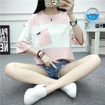 7分袖t恤女 上衣