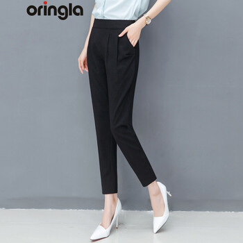 歐潤娜（Oringla） 高腰 哈倫褲 女 九分褲 休閑褲