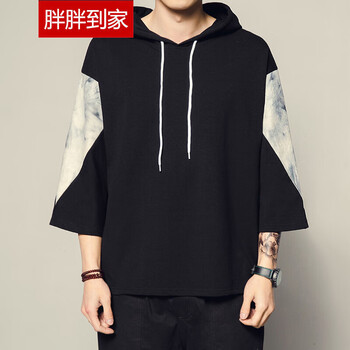 胖胖到家 長袖 男士T恤 黑色 XL，L，M，XXL，XXXL
