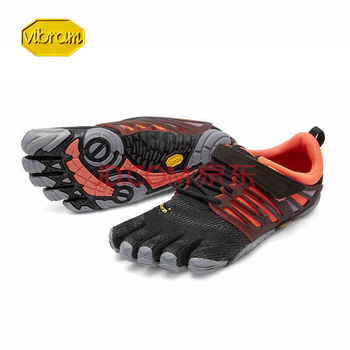 Vibram跑步鞋17W6604黑/珊瑚色/灰色 建議買大一碼 