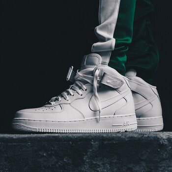 耐克（NIKE）板鞋高幫315123-111經(jīng)典全白 40