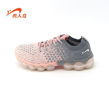 貴人鳥(niǎo)跑步鞋女款P83202-3粉鹽/冷灰 
