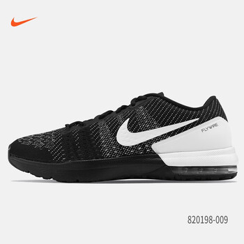 耐克（NIKE）跑步鞋黑白配色820198-009 40