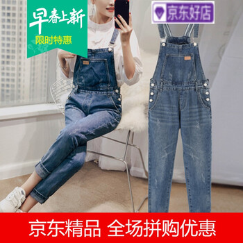 牛仔背帶褲，讓你秒變長腿歐巴