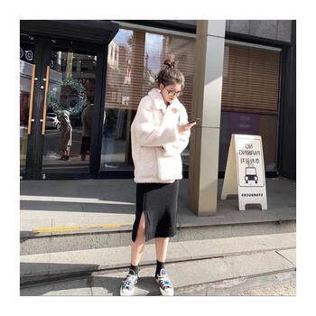 圈圈羊短款長袖外套