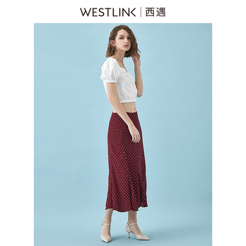 元素,流行,新款,紅色,趨勢,波點半身裙,樣式