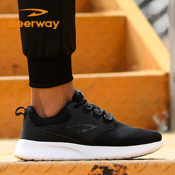 德爾惠（DEERWAY）跑步鞋3401靚黑 