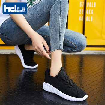 戶登（HUDENG）跑步鞋W93黑色 35，36，37，38，39，40