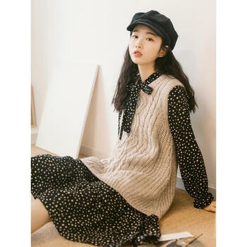 時(shí)尚長袖連衣裙，讓你變身小仙女