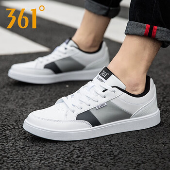 361°板鞋361度白/太空灰 42