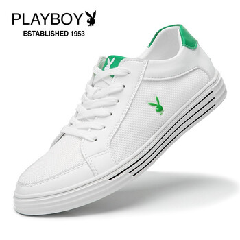 花花公子（PLAYBOY）男士白綠色(透氣網(wǎng)) 41