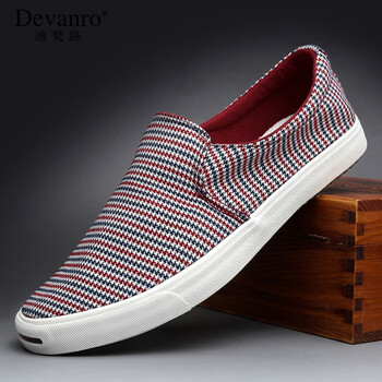 迪梵路（Devanro）男士酒紅色 37