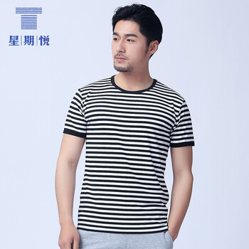 星期悅（Weekyue） 短袖 男士T恤 黑色—男裝 