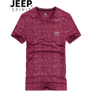 Jeep 短袖 男士T恤 1012紅色 